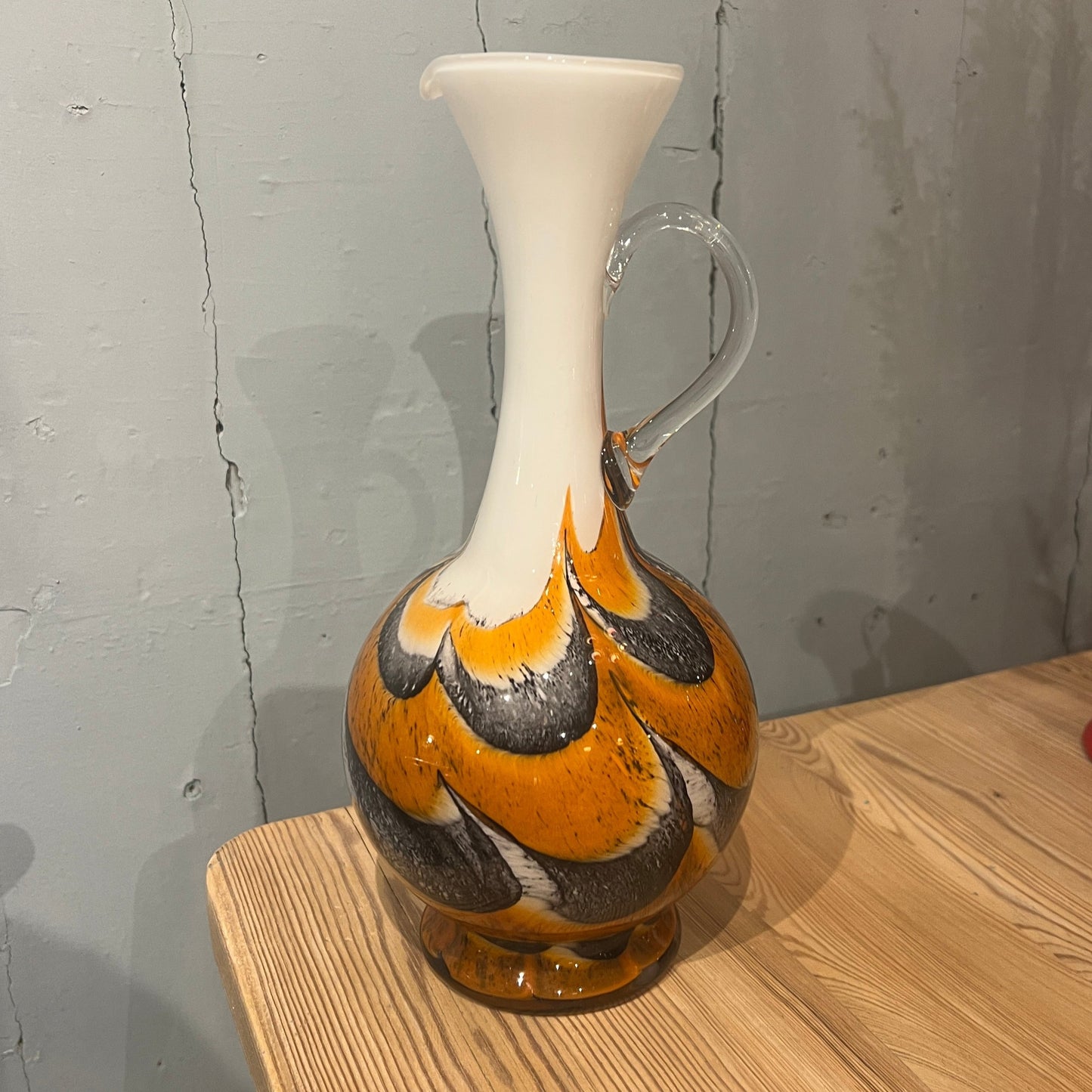 Orange Opaline Florence vase