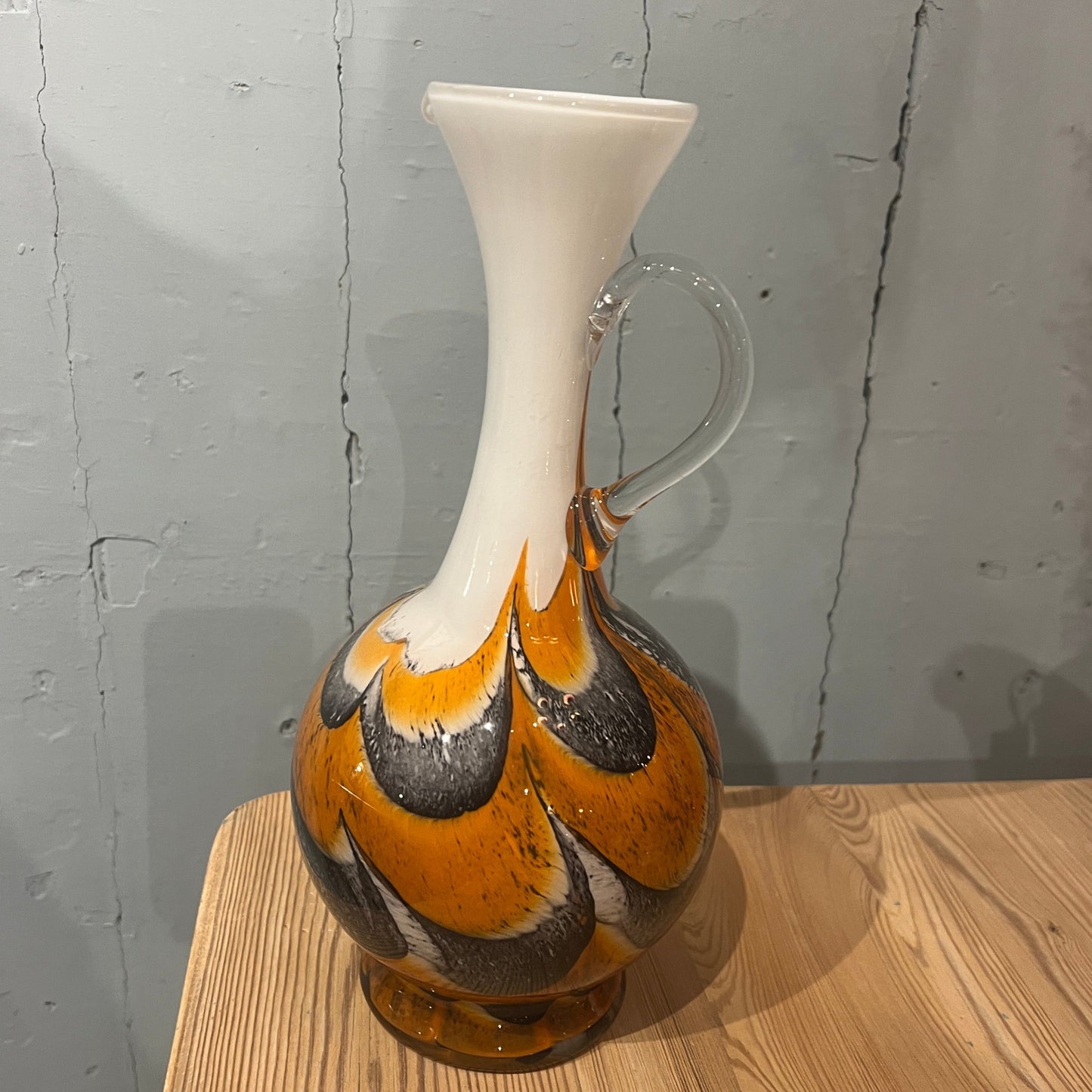 Orange Opaline Florence vase